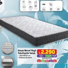 OSCAR BONEL YAYLI TEK KİŞİLİK YATAK